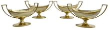 Four George III Silver Gilt Salts. London 1797 Henry Chawner & John Eames. 12.8 troy ounces.