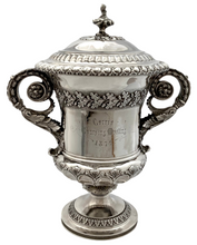 George IV Silver Cup & Cover of Hunting & Coursing Interest. London 1824 Joseph Angell I. 43.6 troy ounces.