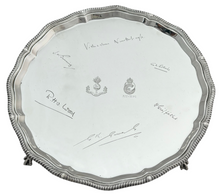 1st Bombay Grenadiers and 28th Punjabis, British Indian Army, Silver Salver. London 1937 Goldsmiths & Silversmiths. 19.8 troy ounces.
