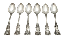 Six Victorian Scottish Silver Teaspoons. Glasgow 1853 Alexander Coghill. 5 troy ounces.