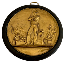 Napoleon Bonaparte Triumphal Regalia Gilt Metal Roundel.