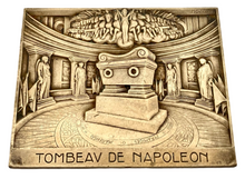 Napoleon's Tomb Bronze Relief Plaque, after Delannoy.