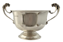 George V Silver Mask Head Bowl. Birmingham 1912 Edward Souter Barnsley. 14 troy ounces.