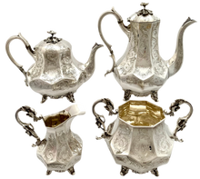 Victorian Silver Plated Tea & Coffee Set, circa 1870.