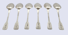 Georgian, George III, Six Silver Teaspoons. London 1818 Thomas Barker. 3.6 troy ounces.