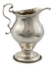 Georgian, George III, Silver Cream Jug. London 1769. 2.7 troy ounces.