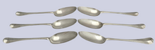 Georgian, George I, Six Britannia Silver Tablespoons. London 1717 Andrew Archer. 12 troy ounces.
