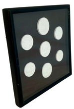 Late 19th Century Cased Set of Eight North West England Agricultural Plaster Intaglio Roundels.