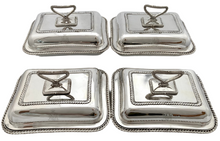 George III Set of Four Armorial Old Sheffield Plate Entree Dishes for Edmeades. Circa 1810 - 1820.