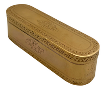 Louis XVI Late 18th Century French Gilt Metal Snuff Box.