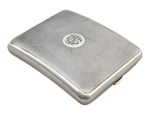 George V Silver Cigarette Case. London 1926 Sampson Mordan & Co. 4.1 troy ounces.