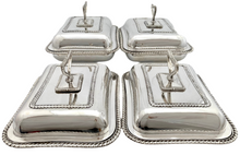 George III Set of Four Armorial Old Sheffield Plate Entree Dishes for Edmeades. Circa 1810 - 1820.