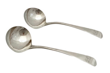 Georgian, George III, Pair of Silver Sauce Ladles. London 1801 Solomon Hougham. 3.1 troy ounces.