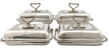 George III Set of Four Armorial Old Sheffield Plate Entree Dishes for Edmeades. Circa 1810 - 1820.