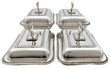 George III Set of Four Armorial Old Sheffield Plate Entree Dishes for Edmeades. Circa 1810 - 1820.
