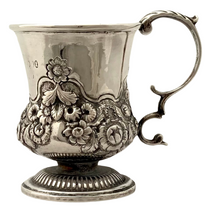 Georgian, George IV, Silver Christening Mug. 3.8 troy ounces.