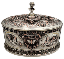 Victorian Silver Plated Relief Casket. Elkington & Co. Circa 1870.