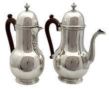 George V Silver Cafe au Lait Set. Birmingham 1921 Asprey & Co Ltd. 33 troy ounces.