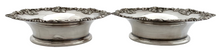 Victorian Pair of Silver Plated Bottle Coasters.