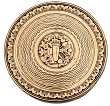 An Early 19th Century Gilt Metal Snuff Box With Triumphal Regalia.