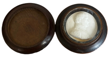 Napoleon Bonaparte Portrait Profile Plaquette Within A Turned Oak Box, After Caque.