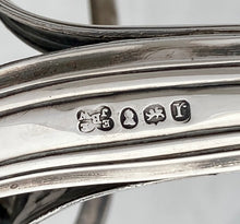 William IV Silver Decanter Stand & Three Amethyst Glass Decanters. London 1832 The Barnards. 25 troy ounces.