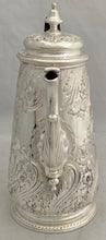 Georgian, George II, Silver Coffee Pot. London 1739 Edward Vincent. 26 troy ounces.