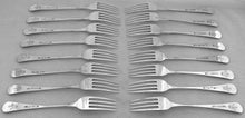 Georgian, George III, Sixteen Silver Table Forks. Newcastle 1798 John Langlands II. 32 troy ounces.