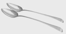 Georgian, George III, Pair of Silver Basting Spoons. London 1800 Stephen Adams II. 5.4 troy ounces.