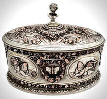 Victorian Silver Plated Relief Casket. Elkington & Co. Circa 1870.