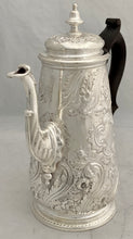 Georgian, George II, Silver Coffee Pot. London 1739 Edward Vincent. 26 troy ounces.