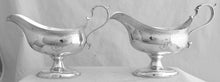 George III Pair of Silver Pedestal Sauce Boats. London 1780 Thomas Liddiard. 12 troy ounces.