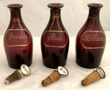 William IV Silver Decanter Stand & Three Amethyst Glass Decanters. London 1832 The Barnards. 25 troy ounces.