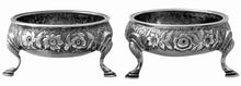 Georgian, George III, Pair of Silver Salts. London 1764 William Kersill. 2.8 troy ounces.