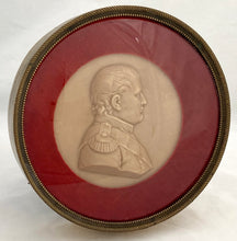 19th Century Napoleon Bonaparte Wax Portrait Profile Roundel.
