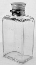 George V Large Silver & Cut Glass Cologne Flask. London 1912 Asprey & Co Ltd.