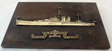 Battle of the River Plate Interest. HMS Exeter, South America 1933 - 1936, Relief Plaque.