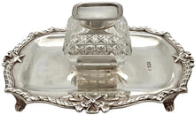 Edwardian Silver Inkstand. Sheffield 1907 Martin, Hall & Co. 7 troy ounces.