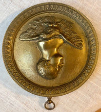 Napoleon Bonaparte, Gilt Metal Portrait Profile & Imperial Eagle Roundel, circa 1820.