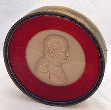 19th Century Napoleon Bonaparte Wax Portrait Profile Roundel.