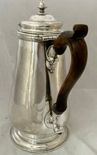 Georgian, George II, Silver Armorial Coffee Pot for Seamark. London 1742 Richard Bayley. 23.8 troy ounces.