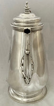 Georgian, George II, Silver Armorial Coffee Pot for Seamark. London 1742 Richard Bayley. 23.8 troy ounces.