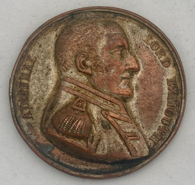 Admiral Edward Pellew, 1st Viscount Exmouth, Uniface Relief Medallion.
