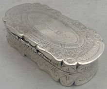 Victorian Silver Plated Table Snuff Box 'Rosherville Hotel'.