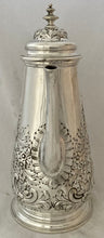 Georgian, George II, Silver Coffee Pot. London circa 1745 - 1760. 20.5 troy ounces.