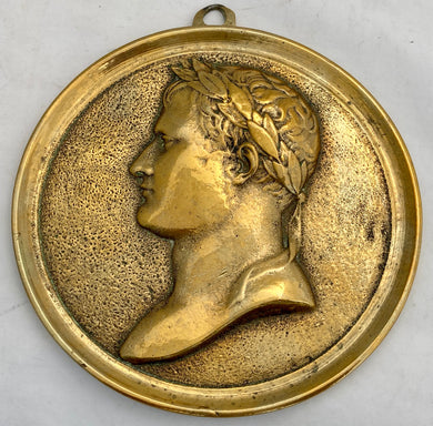 The Emperor Napoleon Bonaparte Laurel Wreath Portrait Profile Roundel.