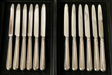 Georgian, George III, Crested Silver Dessert Knives & Forks for Twelve. London 1799 & 1801 Moses Brent.