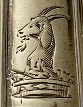 Georgian, George III, Crested Silver Dessert Knives & Forks for Twelve. London 1799 & 1801 Moses Brent.