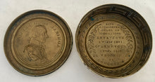 Early 19th Century Admiral Lord Nelson Circular Brass Snuff Box with Battle Honours.