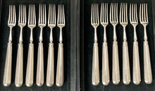 Georgian, George III, Crested Silver Dessert Knives & Forks for Twelve. London 1799 & 1801 Moses Brent.